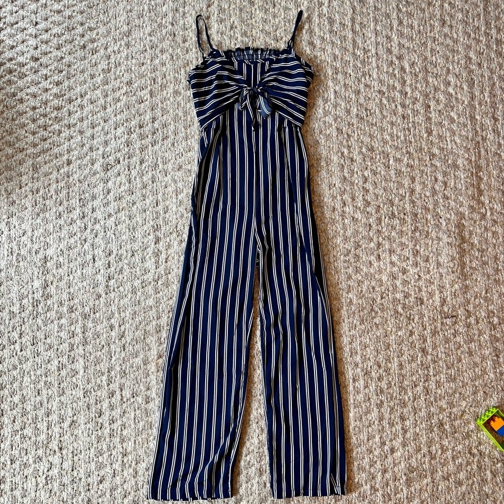 Navy & White Jumpsuit/Romper